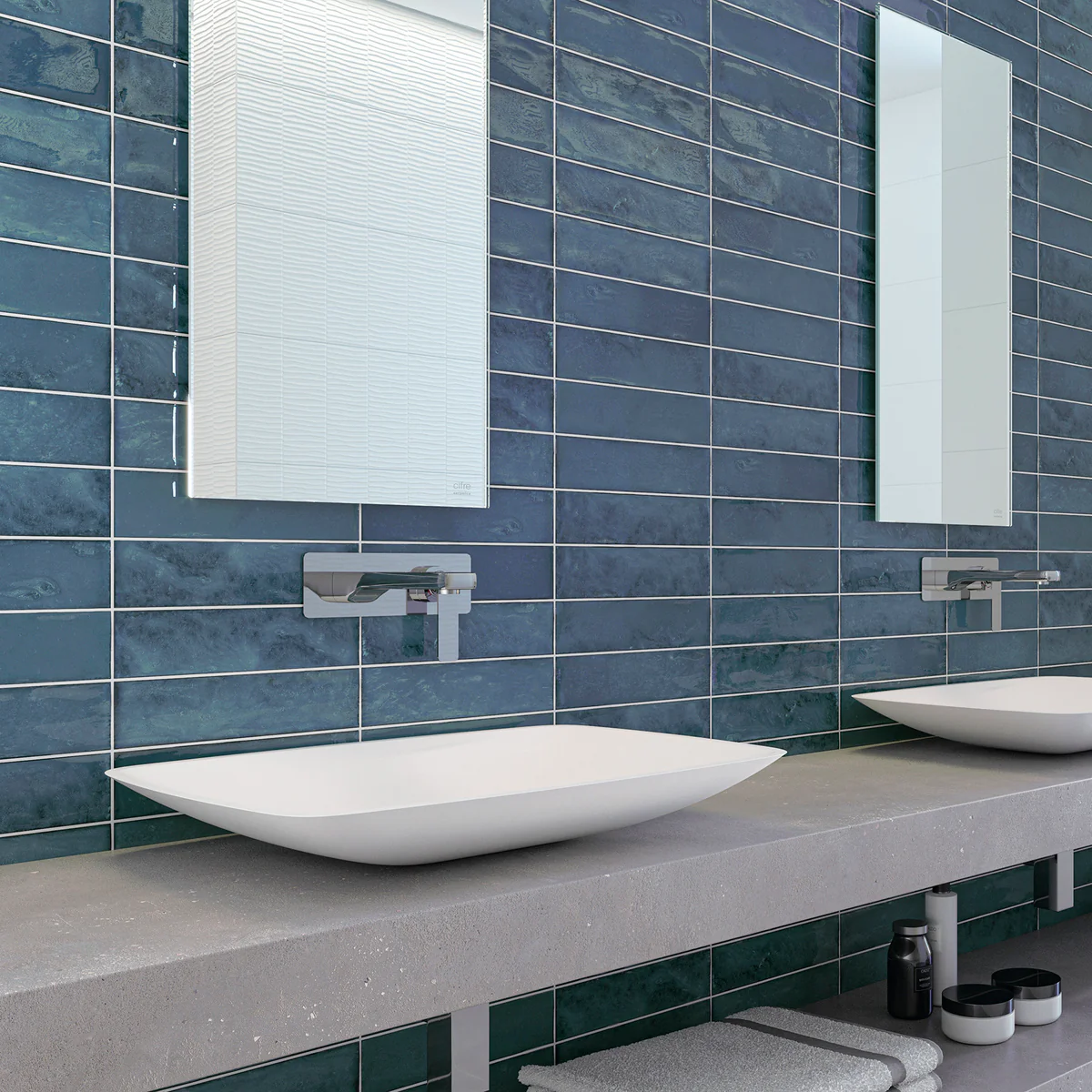 Ceramic Gloss Brick Wall Tile 7.5x30cm (Drop Collection) - Image 6